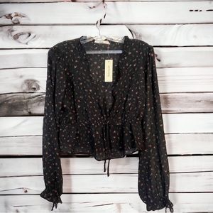 NWT Mi ami by Francesca’s Sheer Blouse